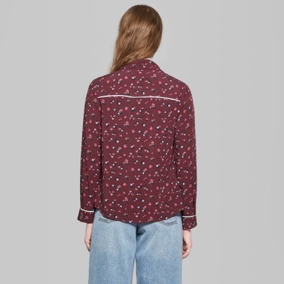 NWT Wild Fable Floral Western Shirt Size S - Picture 3 of 8